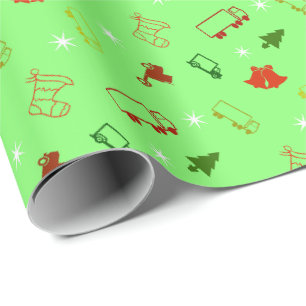 Großes LKW-Weihnachts-Feiertags-Geschenkpapier Geschenkpapier