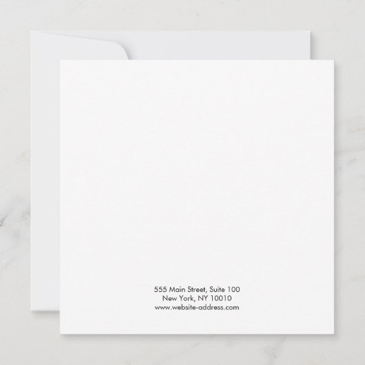 Großes Logo-Clip-Display Einladung (Rückseite)