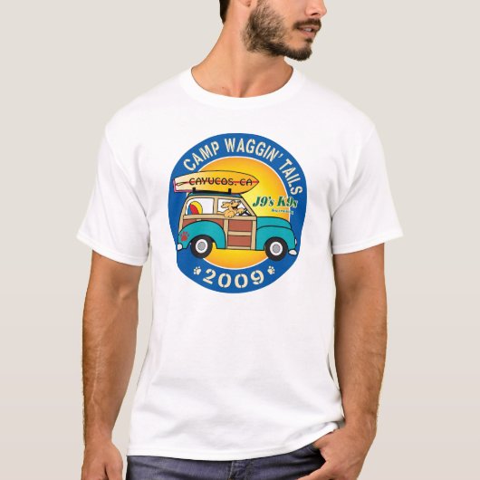 Großes Logo-Doppeltes versah Shirt mit Seiten (Vorderseite)
