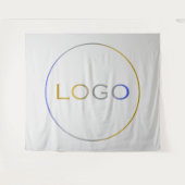 Großes Logo für den Single in Unternehmen auf hell Wandteppich (Vorderseite (Horizontal))