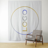 Großes Logo für den Single in Unternehmen auf hell Wandteppich (Beispiel)