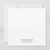 Großes Logo-Lederklappendisplay Einladung (Rückseite)