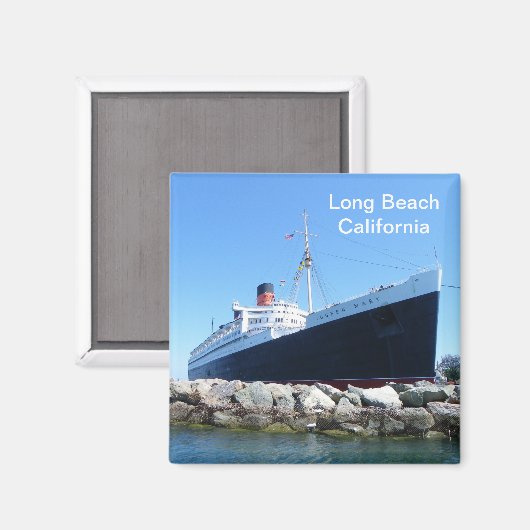 Großes Long Beach Magnet! Magnet (Vorderseite/Rückseite)