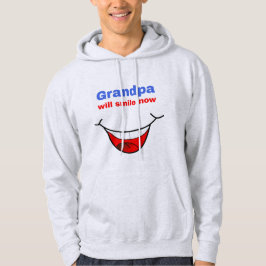 Großes, lustiges Lächeln - Großvater Hoodie