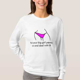 Großes Mädchen-Schlüpfer-klassisches lang Sleev T-Shirt