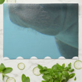 Großes Manatis Unterwasser Geschirrtuch (Gefaltet)