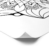 Großes Mandala-Poster zu Farbe Poster (Ecke)