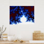 Großes Mandelbrot-Fraktal Poster (Küche)