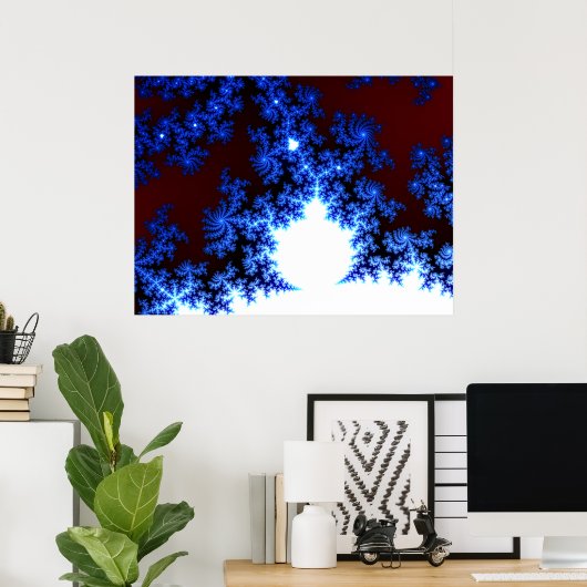 Großes Mandelbrot-Fraktal Poster (Heimbüro)