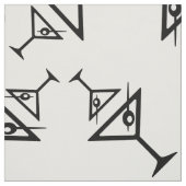 Großes Martini-Glas Retro Martini-Muster Stoff (Muster)