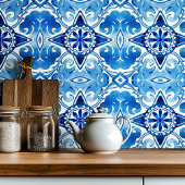 Großes mediterranes Aquarell Fliese