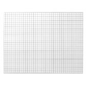 Großes Millimeterpapier Notizblock (Vorderseite)