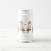 Großes Mitchell-Cockatovogel-Cartoon Bierglas (Mittel)