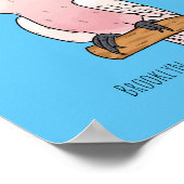 Großes Mitchell-Cockatovogel-Cartoon Poster (Ecke)