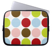 Großes Mod punktiert Laptopschutzhülle (Vorderseite)