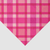 Grosses modernes Kariert, Fuchsienrosa und Koralle Seidenpapier (Ausschnitt)