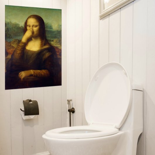 Großes Mona Lisa Badezimmer Poster