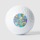 Großes Monogramm oder Name auf Opal Golfball (Vorderseite)