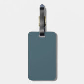 Großes Monogramm-Zickzack personalisiertes Gepäckanhänger (Rückseite vertikal)