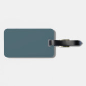 Großes Monogramm-Zickzack personalisiertes Gepäckanhänger (Rückseite horizontal)