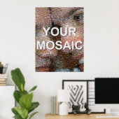 Grosses Mosaik (Portrait) Poster (Heimbüro)