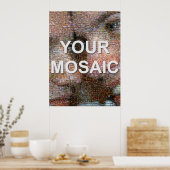 Grosses Mosaik (Portrait) Poster (Küche)