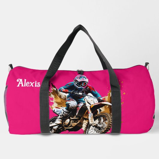 Grosses Motocross Duffle Bag (Rückseite)