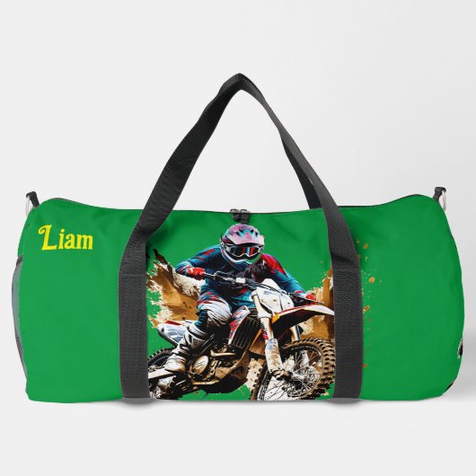 Grosses Motocross Duffle Bag (Rückseite)