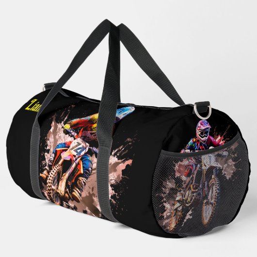 Grosses Motocross Duffle Bag (Rechte Ecke)