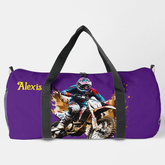 Grosses Motocross Duffle Bag (Rückseite)