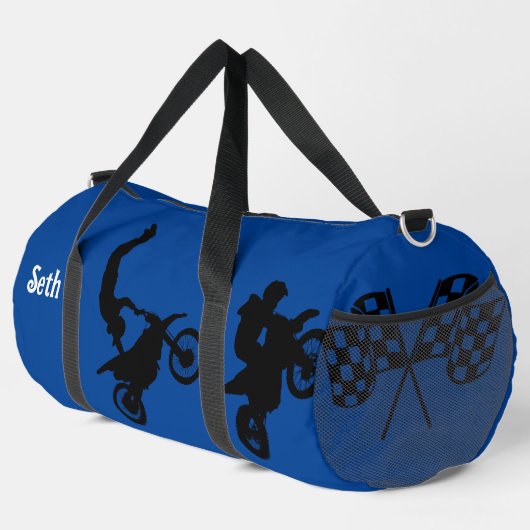 Grosses Motocross Duffle Bag (Rechte Ecke)