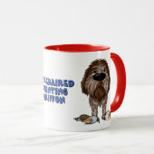 Großes Nasen-Drahthaar, das Griffon Tasse zeigt (VorderseiteRechts)