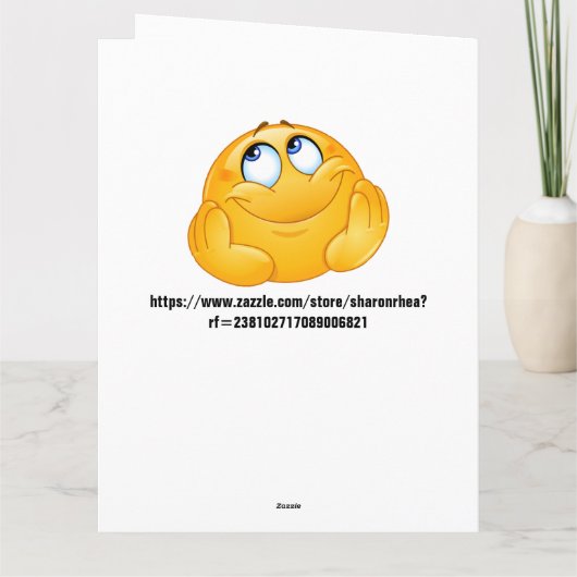 GROSSES NEUJAHR, Geburtstag, etc. Karte (Rückseite)