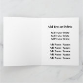 GROSSES NEUJAHR, Geburtstag, etc. Karte (Innenseite)