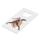 Großes Ninja-Krieger-Assassin-Design Geldbeutel Flaschenöffner (Vorderseite Schrägansicht)