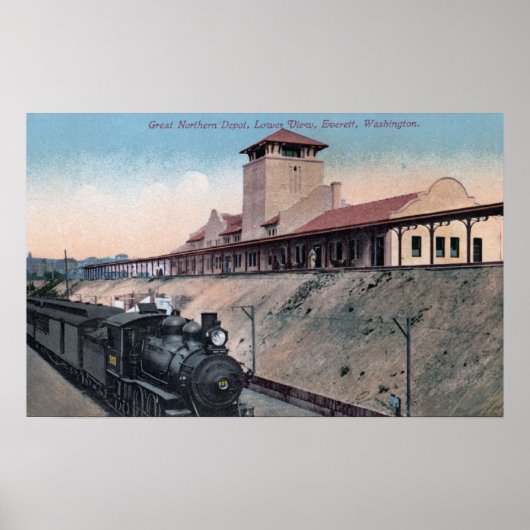Großes Northern Railroad Depot 2 Poster (Vorne)