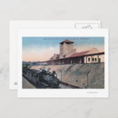 Großes Northern Railroad Depot 2 Postkarte (Vorne/Hinten)