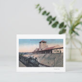 Großes Northern Railroad Depot 2 Postkarte (Stehend Vorderseite)