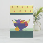 Großes Obstkollage Dankeskarte (Stehend Vorderseite)