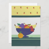 Großes Obstkollage Dankeskarte (Vorne/Hinten)