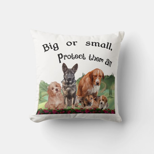 Grosses oder kleines Design für Begleiter von Chen Kissen (Vorderseite)