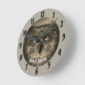 Großes Ohr Runde Wanduhr (Winkel)