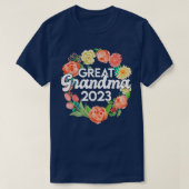 Großes Oma 2023 Geschenk für die Schwangerschaftsa T-Shirt (Design vorne)