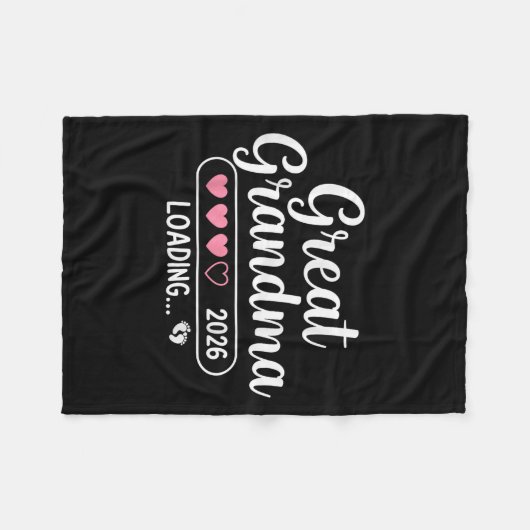 Großes Oma 2026 Ladung Fleecedecke (Vorderseite (Horizontal))