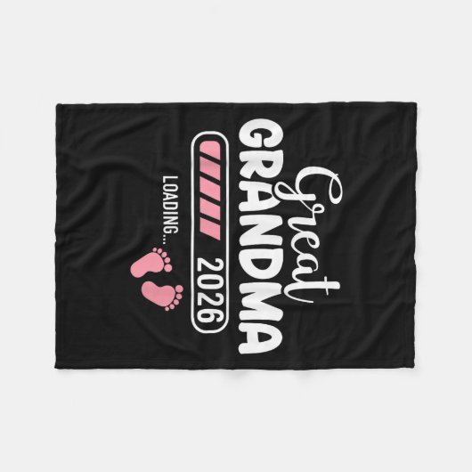 Großes Oma 2026 Ladung Fleecedecke (Vorderseite (Horizontal))