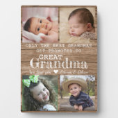 Großes Oma 4 Foto Collage Wood Fotoplatte (Vorderseite)