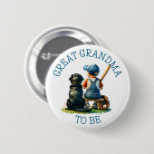 Großes Oma | Babydusche Button (Vorne & Hinten)