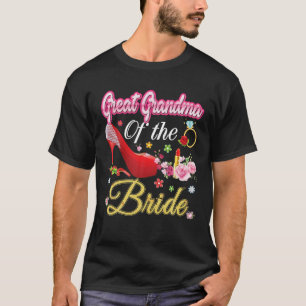 Großes Oma der Bride Happy Wedding Blume Pi T-Shirt