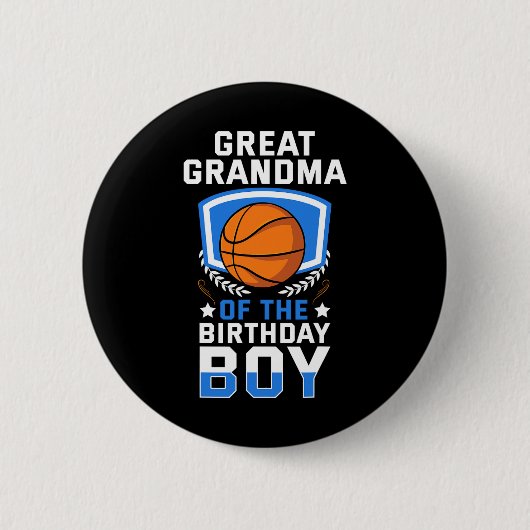 Großes Oma der Geburtstagskinder Bysketbyllenfamil Button (Vorderseite)