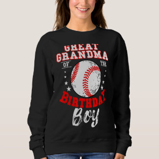 Großes Oma des Geburtstags Boy Baseball Theme B Sweatshirt